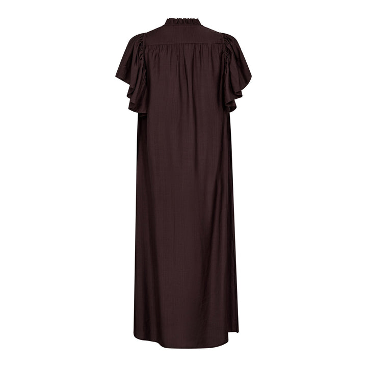 Co´Couture - Heracc Ss Frill Dress 36421 - 83 - Mocca