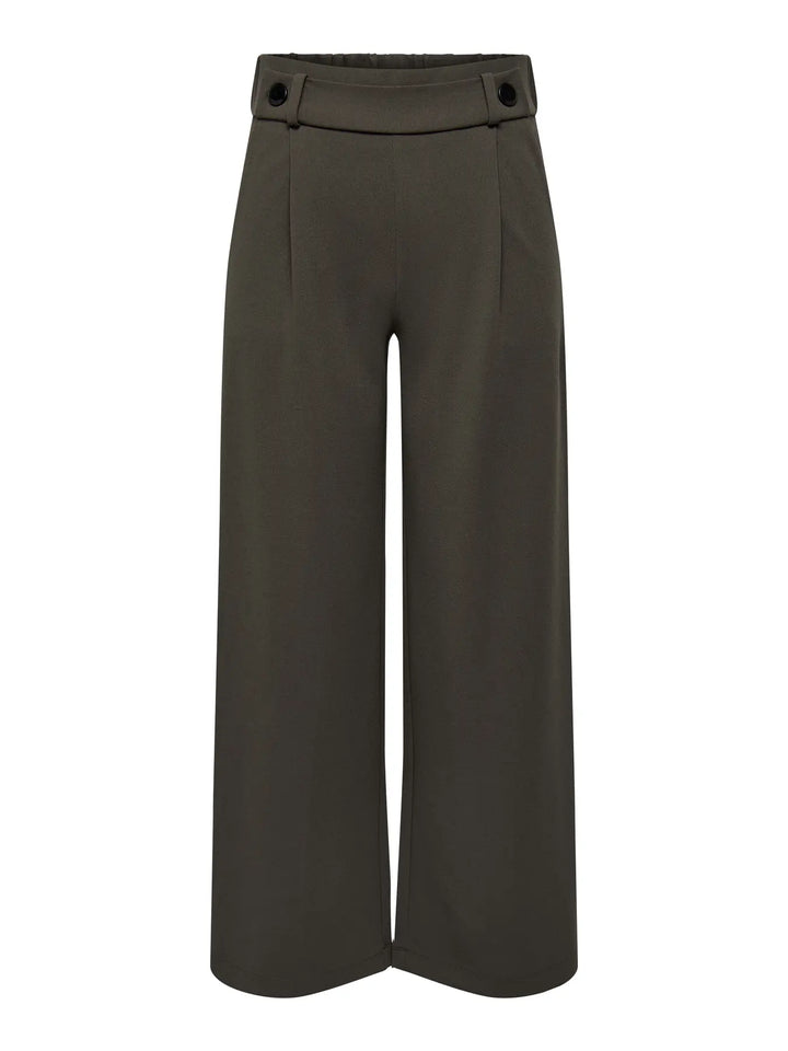 JDY - Jdygeggo Life New Long Pant - 4071962 Chocolate Brown Black Buttons