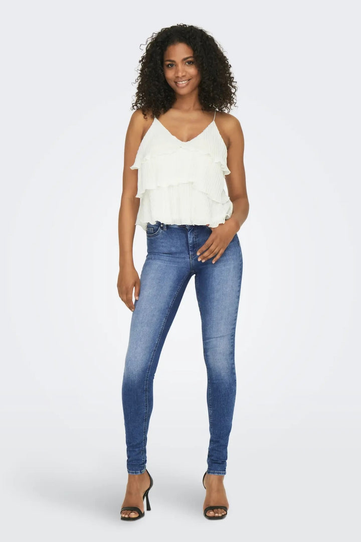 Only - Onlblush Mid Skinny Rea12187 - 3571094 Medium Blue Denim