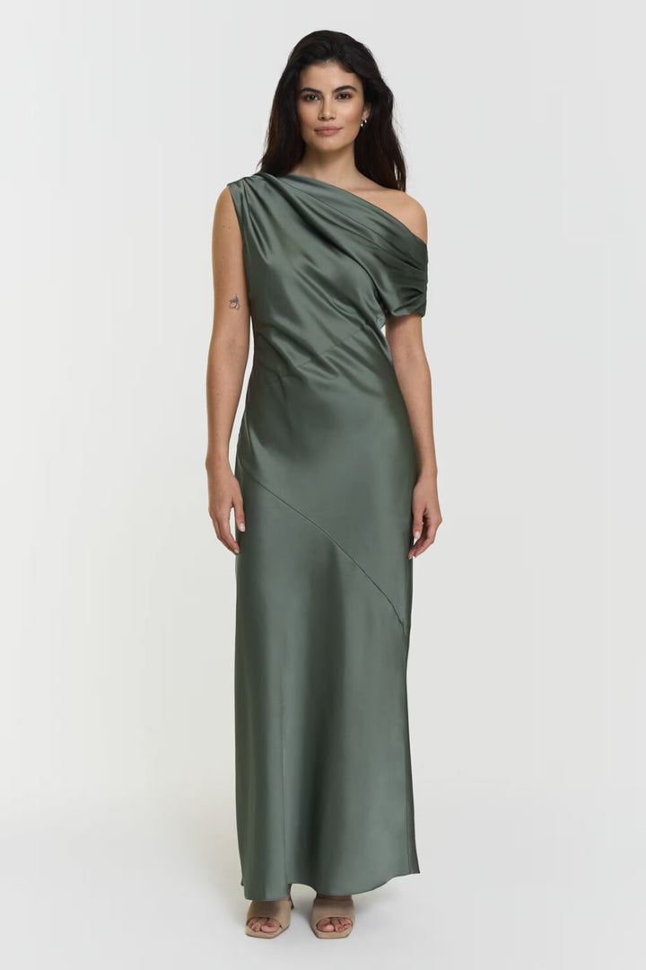Twist & Tango - Ttvanessa Satin Dress - Agave Green