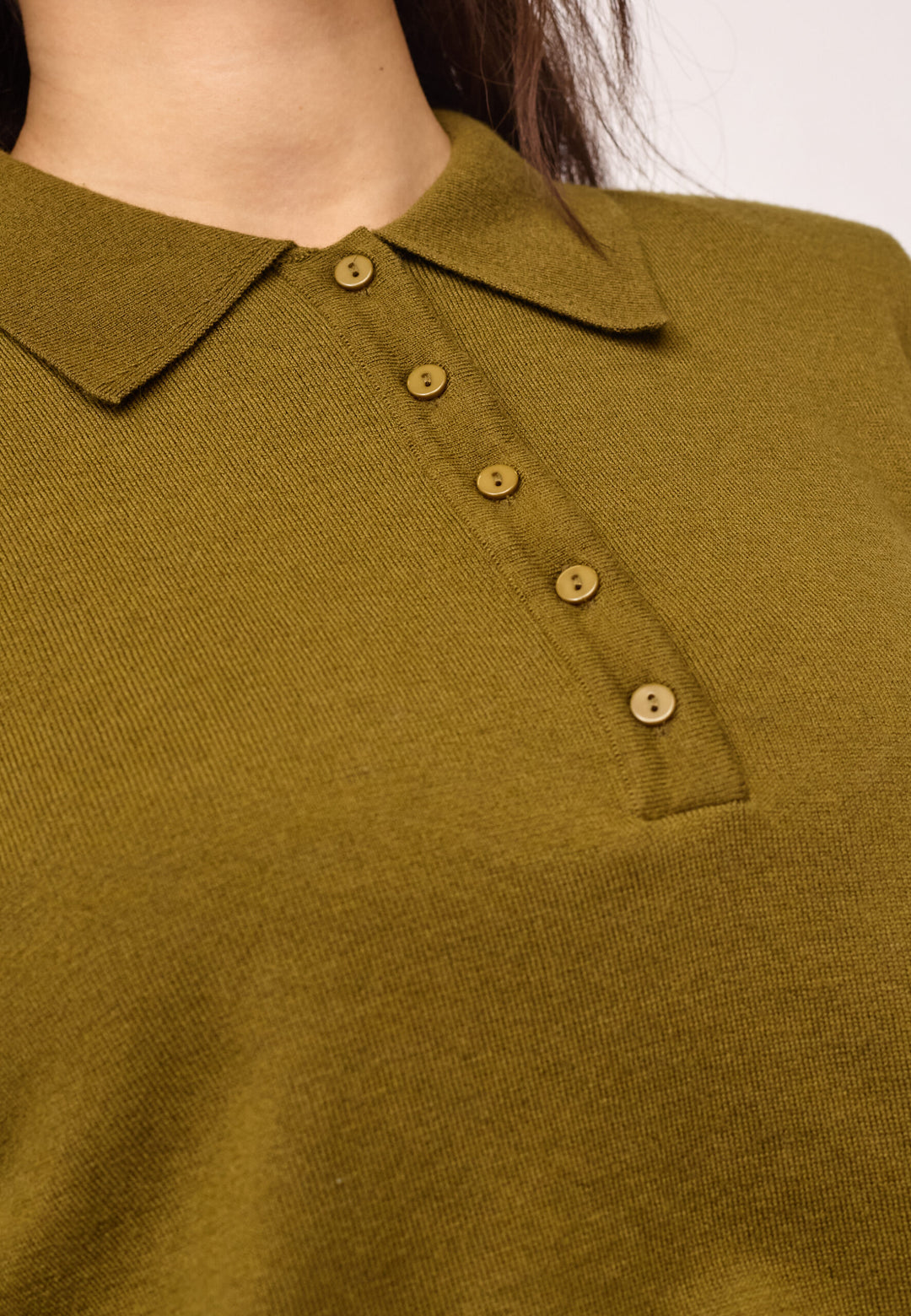 Co´Couture - Corycc Padded Polo Knit 500212 - 60007 - Fern Green