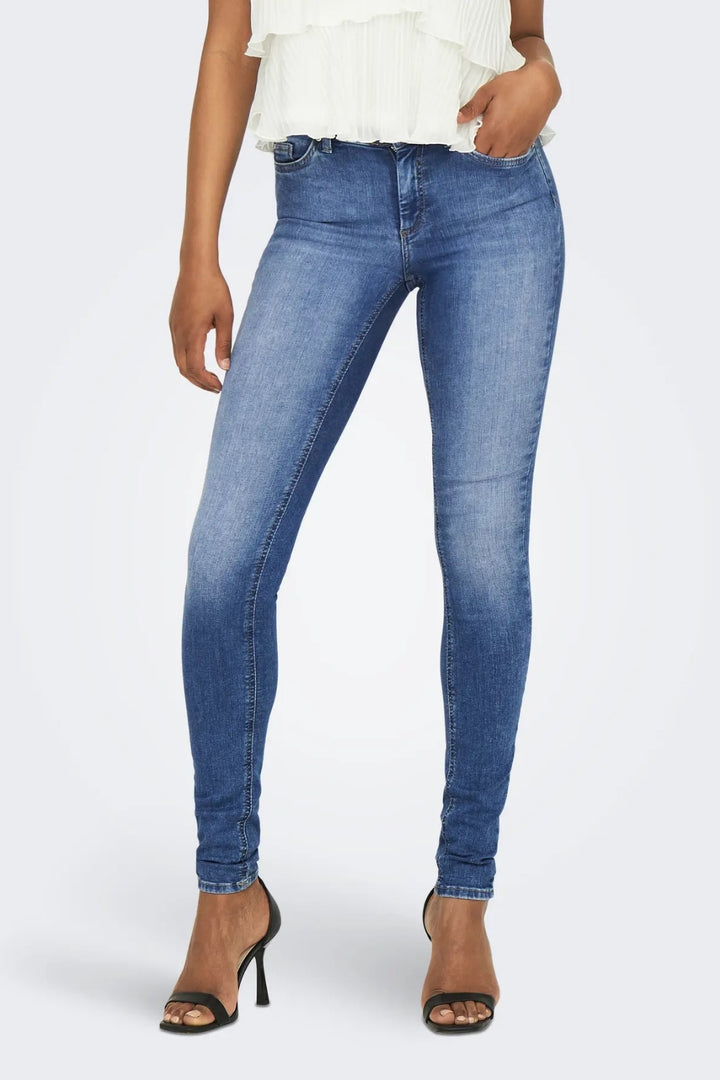 Only - Onlblush Mid Skinny Rea12187 - 3571094 Medium Blue Denim