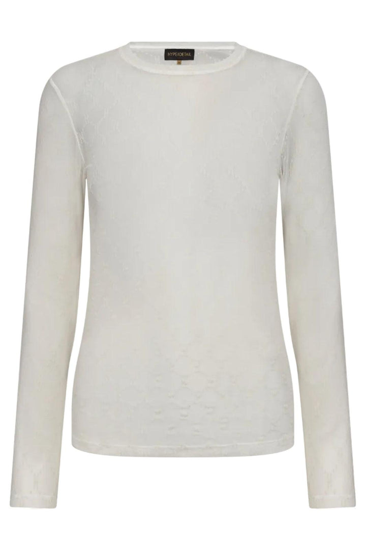 Hype The Detail - Mesh Blouse 300-1400 - 1 - Hvid