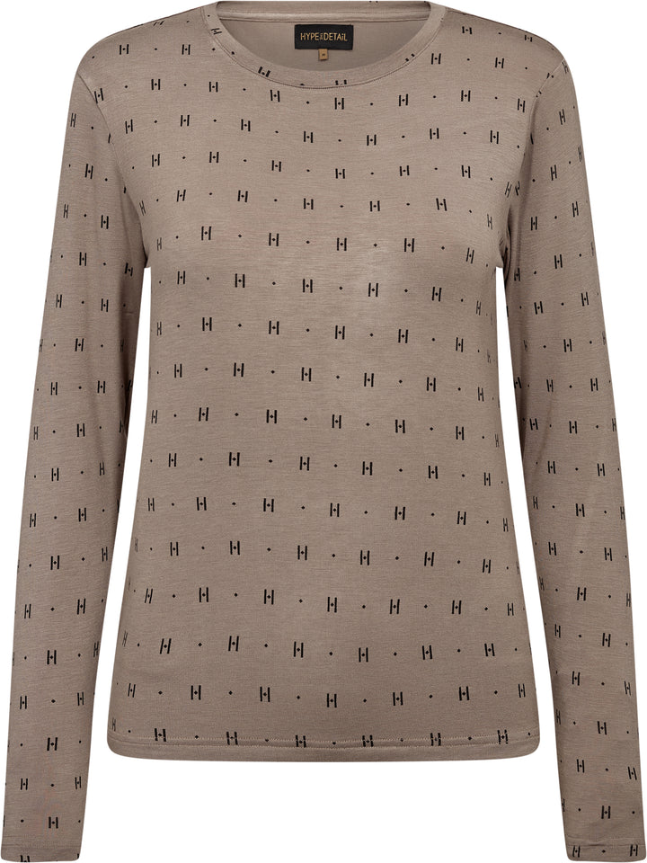 Hype The Detail - Htd Tee L/S Cashmere-Blend 650-14 - 4 - Sand