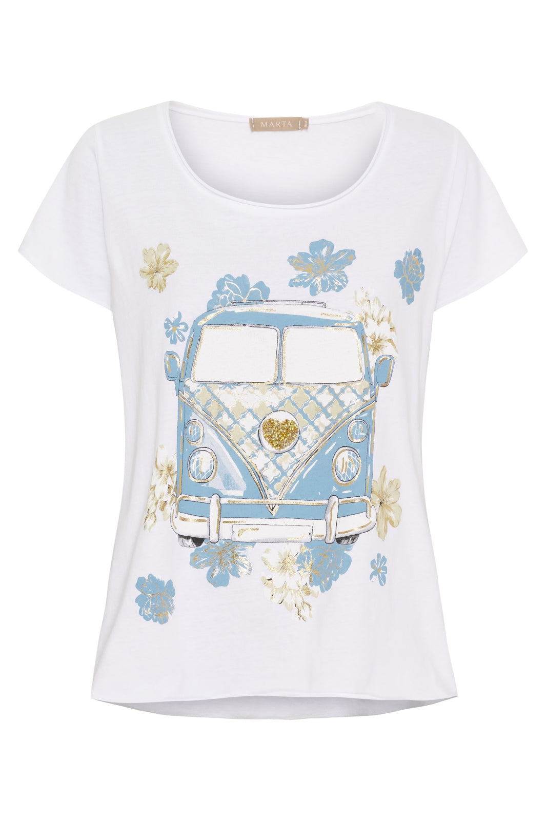 Marta Du Chateau - Mdcmarie T-Shirt 1535 - White Vw Celeste