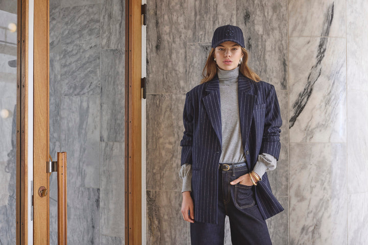 Co´Couture - Naidacc Pin Power Blazer 500133 - 40007 - Navy
