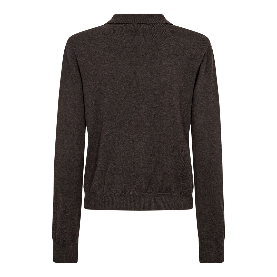 Co´Couture - Corycc Padded Polo Knit 500212 - 20003 - Dark Brown