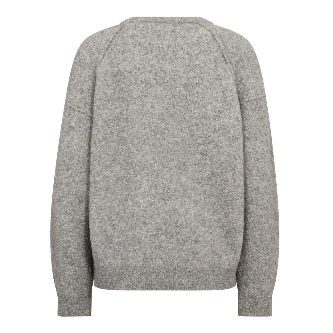 Co´Couture - Kailacc Ls Knit 500226 - 65006 - Grey Melange