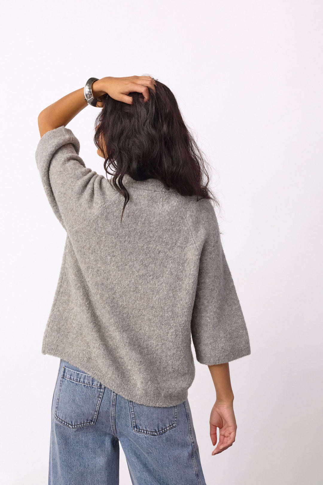 Co´Couture - Kailacc Ss Knit 500227 - 65006 - Grey Melange