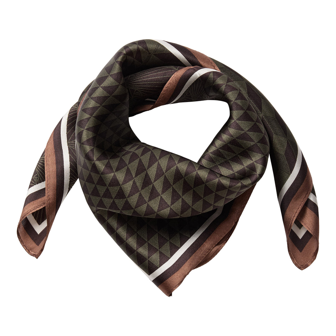 Co´Couture - Shilacc Silk Scarf 500250 - 20002 - Brown