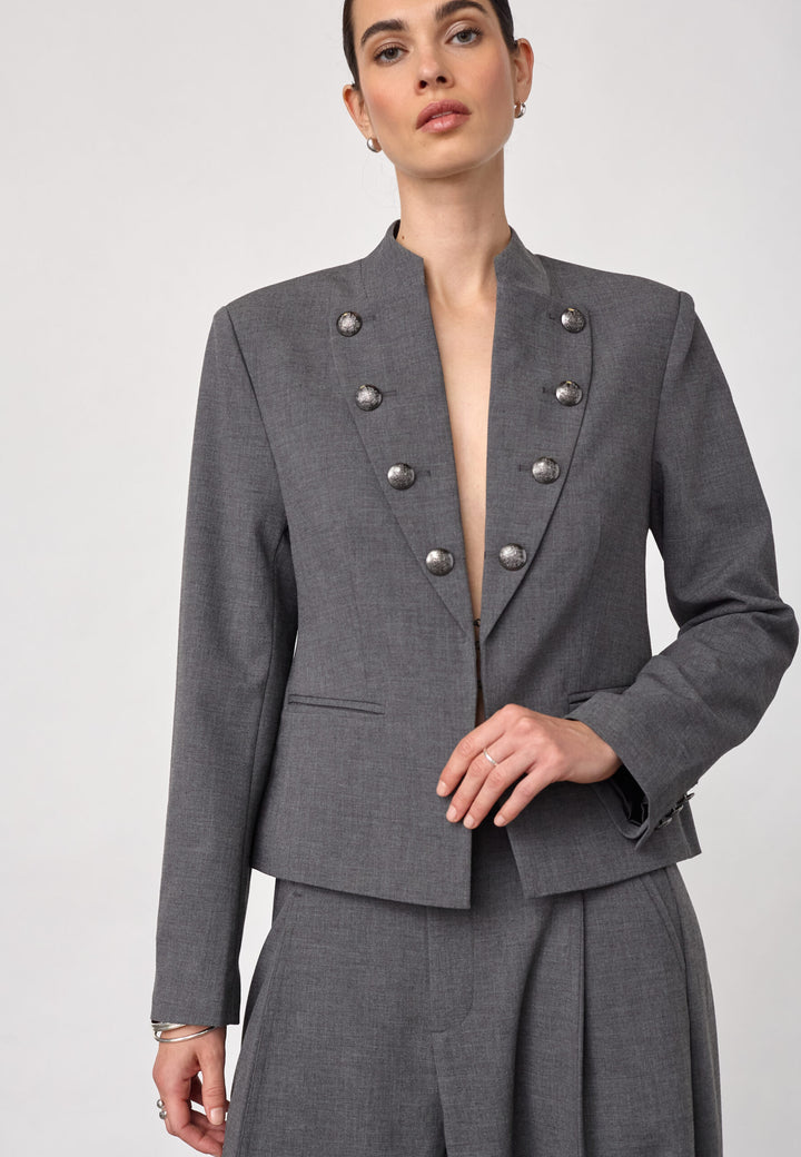 Co´Couture - Priscillacc Officer Jacket 500823 - 65003 - Mid Grey