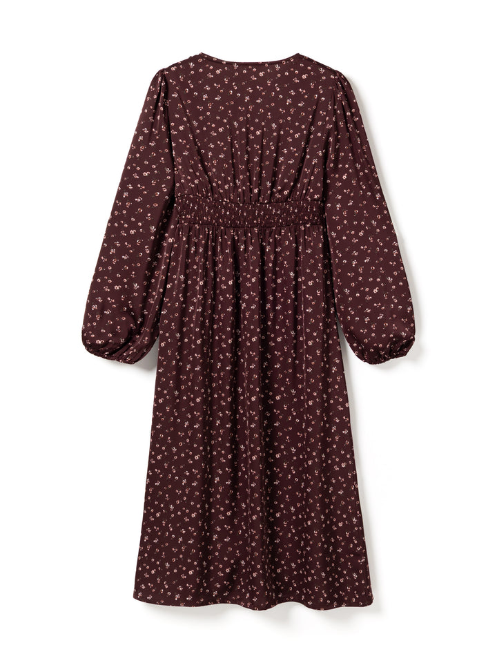 Noella - N-Lilith Dress 15900002 - 1472 - Dwyn Burgundy Print
