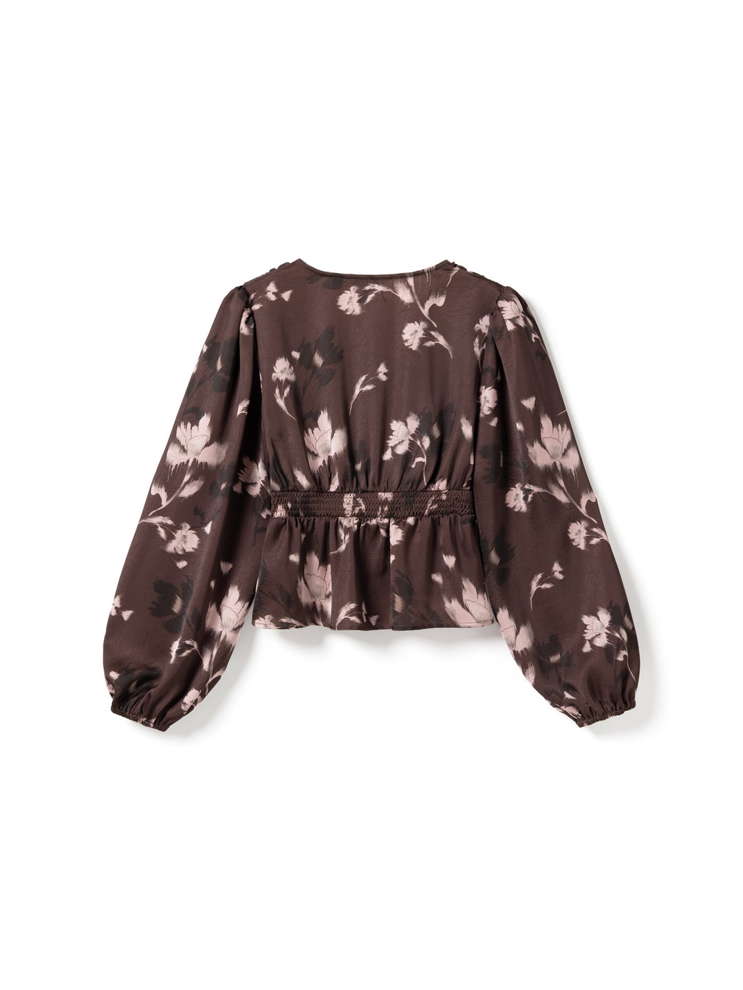 Noella - N-Lilith Ls Top 15910002 - 1473 - Dena Burgundy Print