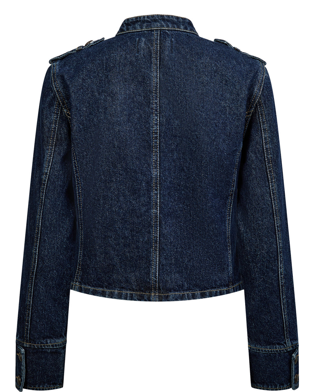 NüMph - Nubillie Fitted Denim Jacket  708391 - Dark Blue Denim