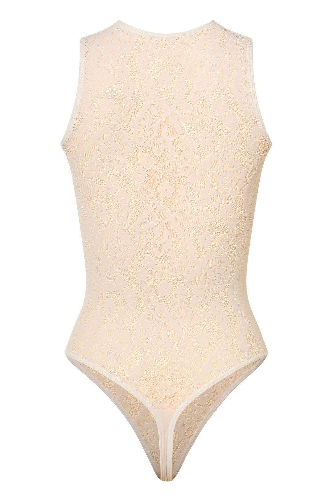 Wolford - Infinite Rose Net String Body 79349 - 1168 Whipped Cream