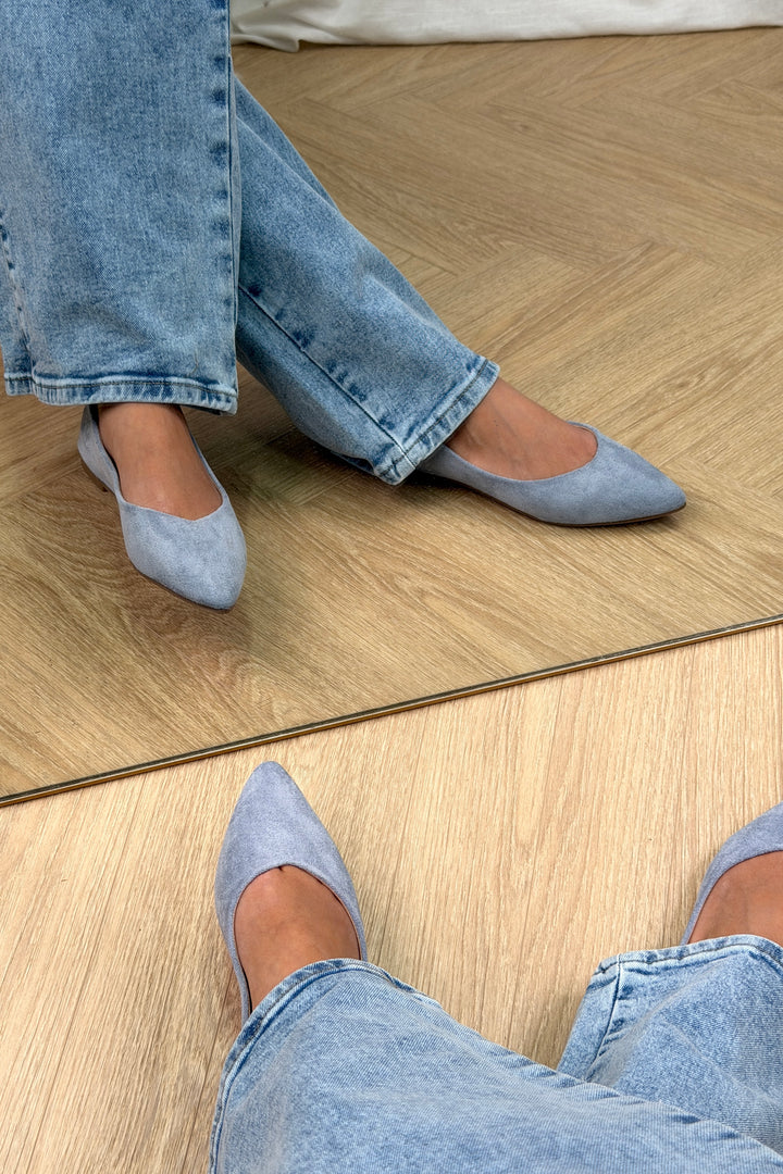 Bloom - Cornflower Ballet Flats - Blue