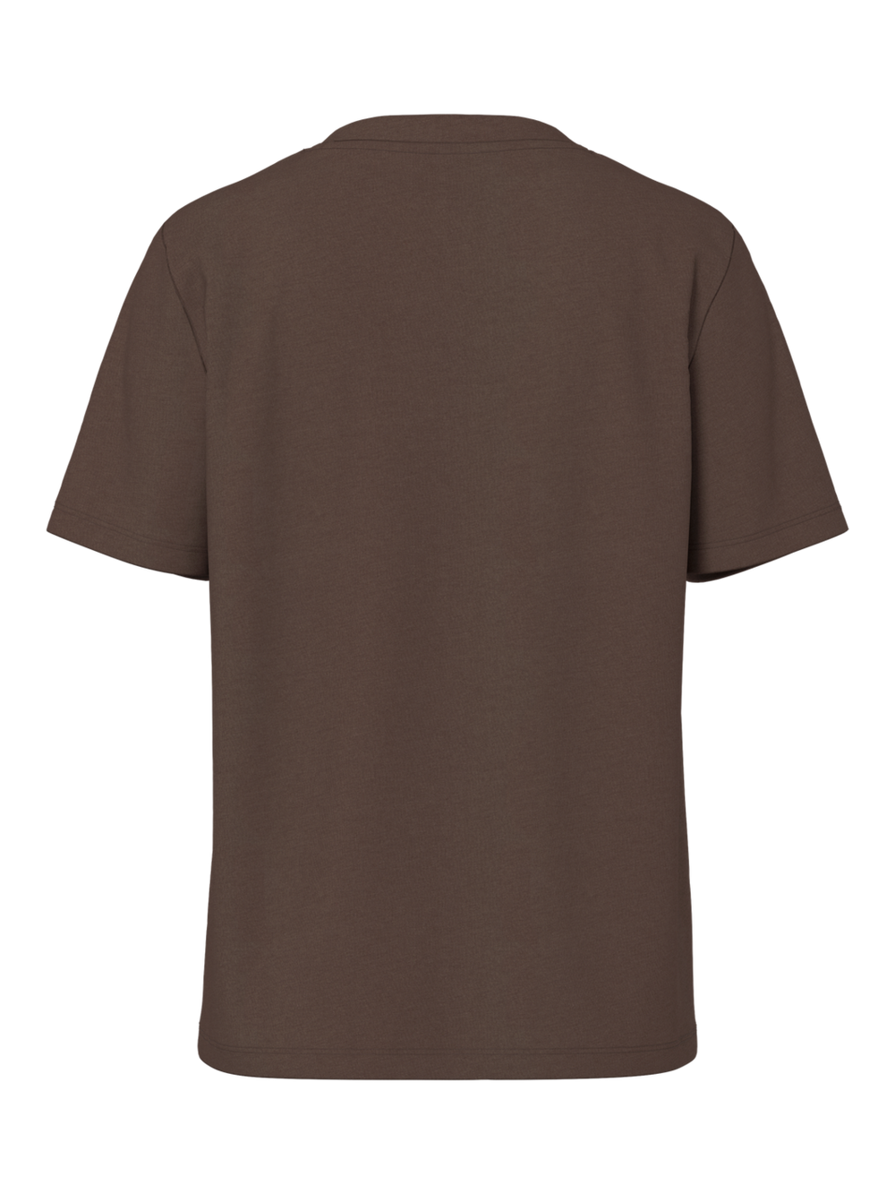 Pieces - Pcria Ss Solid Tee - 4864477 Hot Fudge