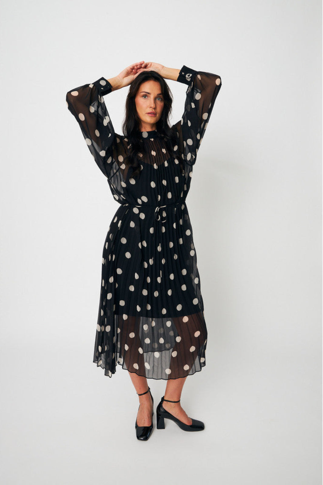 Cras - Rachel Dress C637 - 8123 - 8123 Black White Dot