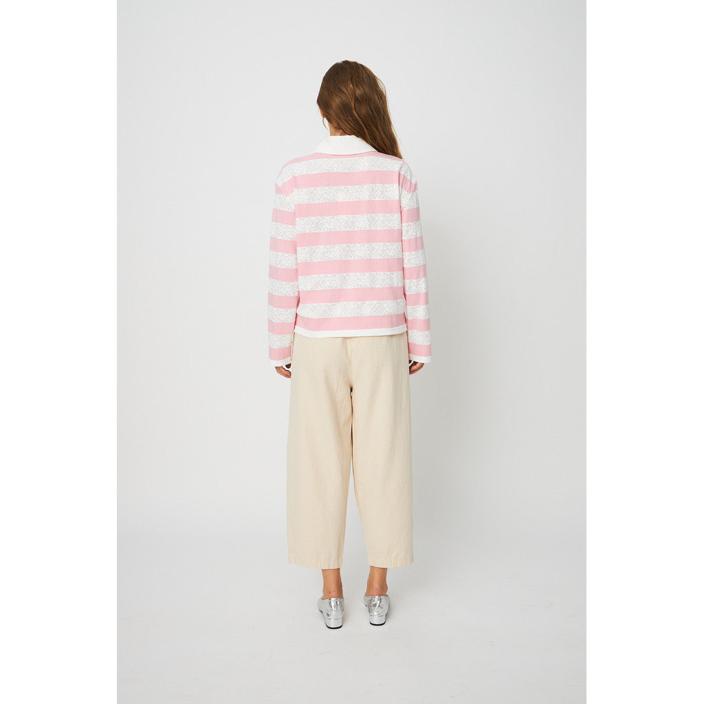 Cras - Bea Blouse C596 - 8145 - 8145 Rose Creme Stripe