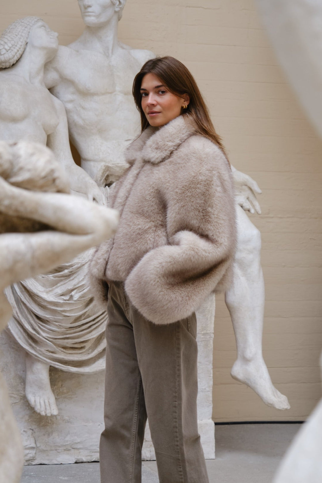 Neo Noir - Steff Faux Fur Jacket 165376 - 123 - Beige
