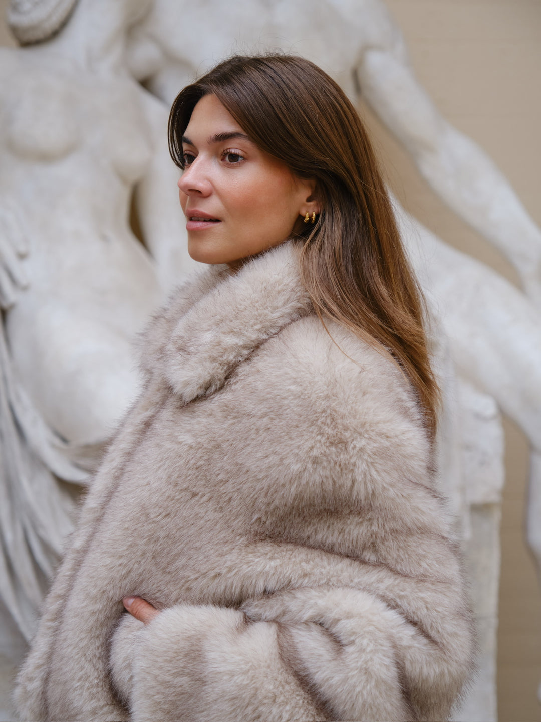 Neo Noir - Steff Faux Fur Jacket 165376 - 123 - Beige