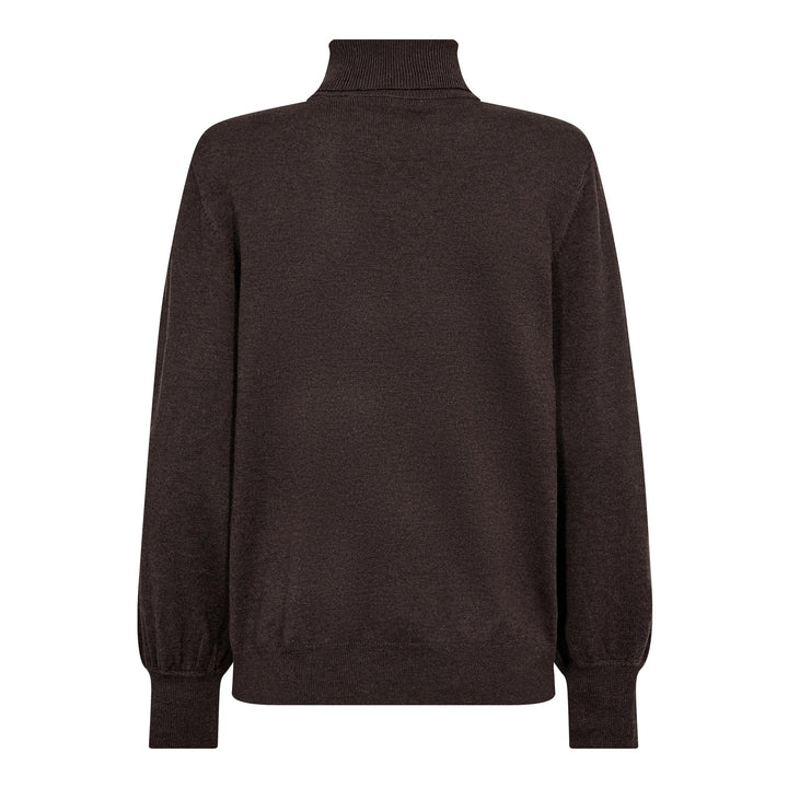 Co´Couture - Corycc Padded Roll-Neck Knit 500213 - 20003 - Dark Brown