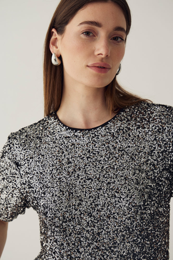 Noella - N-Mera Ss Top 11670009 - 1211 - Black Silver