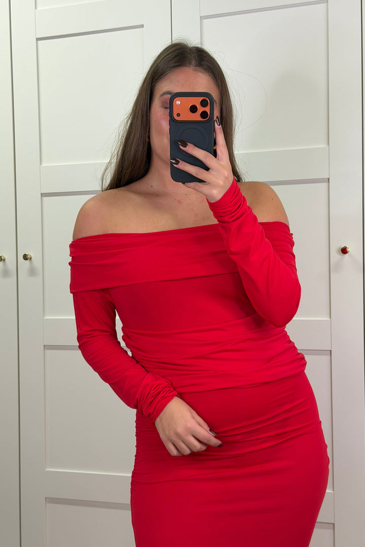 A-bee - Annelise Dress - Red Kjoler 