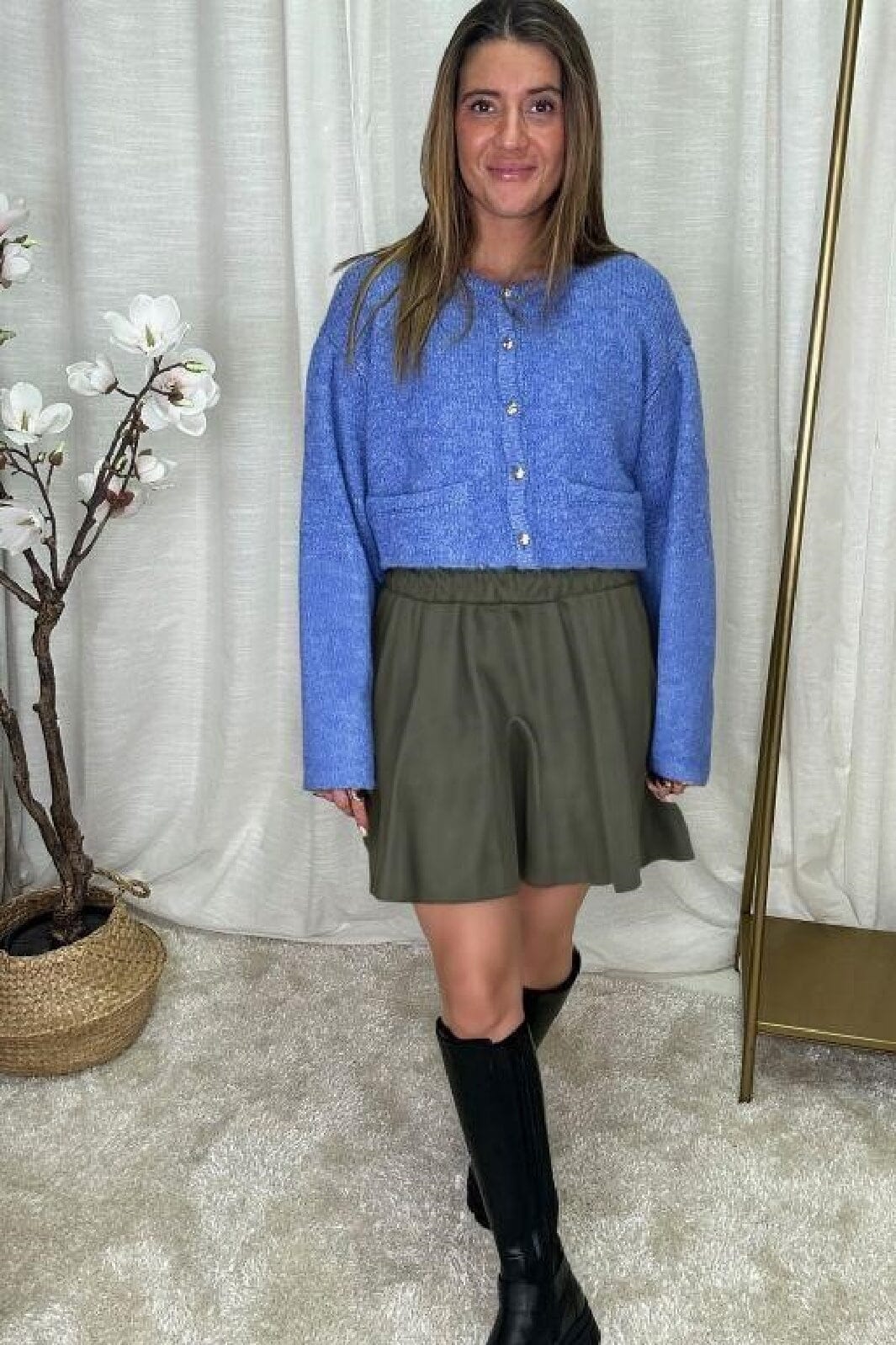 A-bee - Astrid Skirt A - Khaki