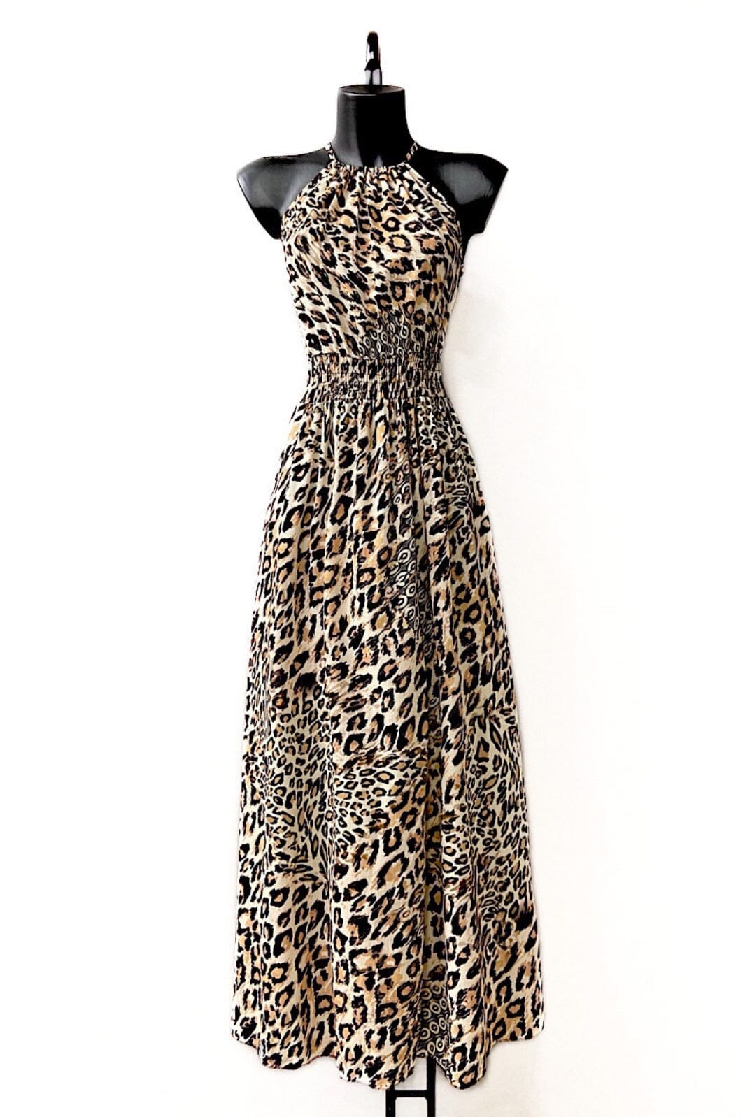 A-bee - Carina dress GL_9229 Leopard - Black Kjoler 
