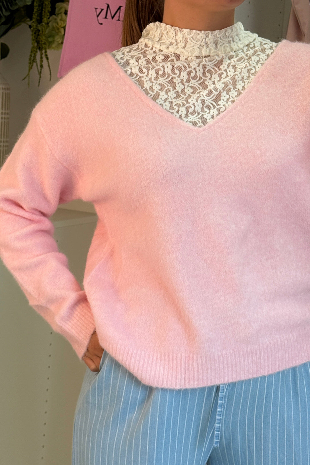 A-bee - Clarisse Striktrøjer - Pink Strikbluser 