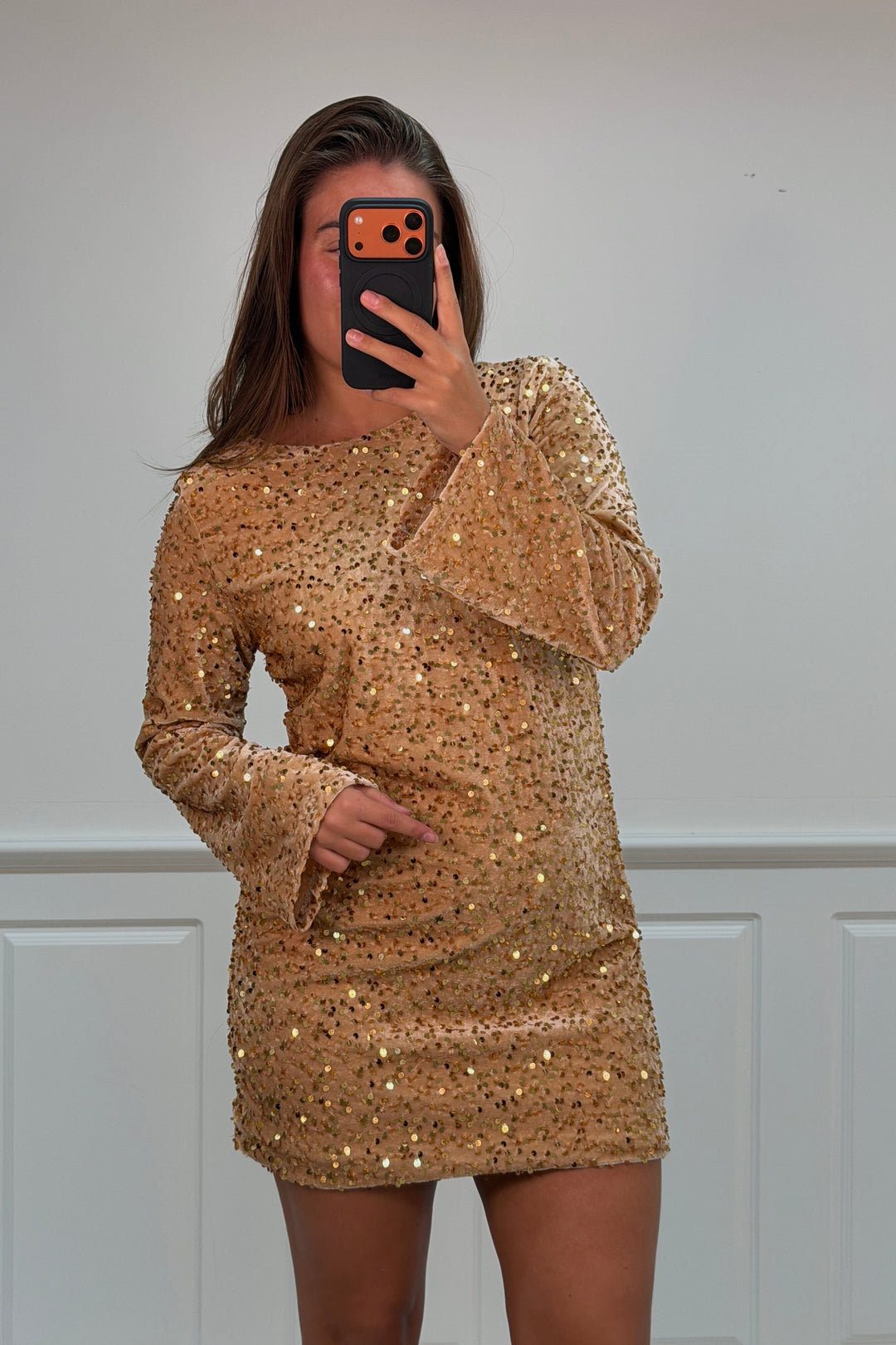 A-bee - Claudiadress - Gold Kjoler 