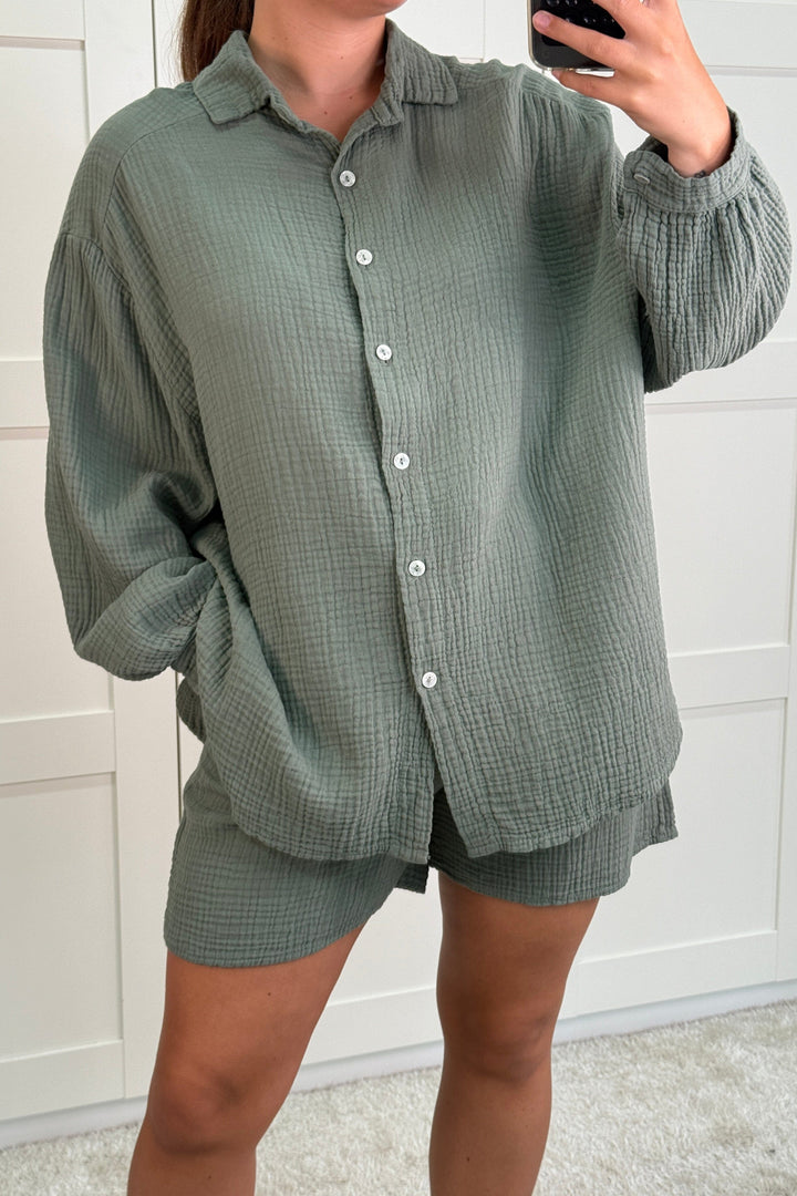 A-bee - Colette - Kaki Skjorter 