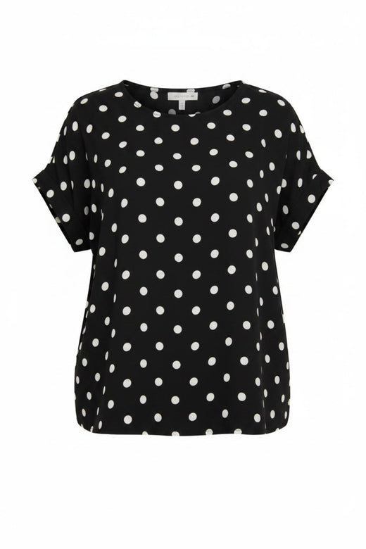 A-Bee - Delara Blouse - Black Bluser 
