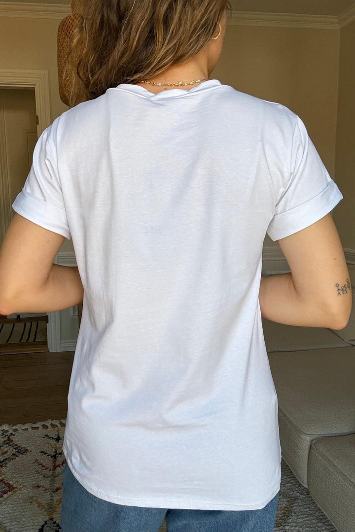 A-bee - Ella - White T-shirts 