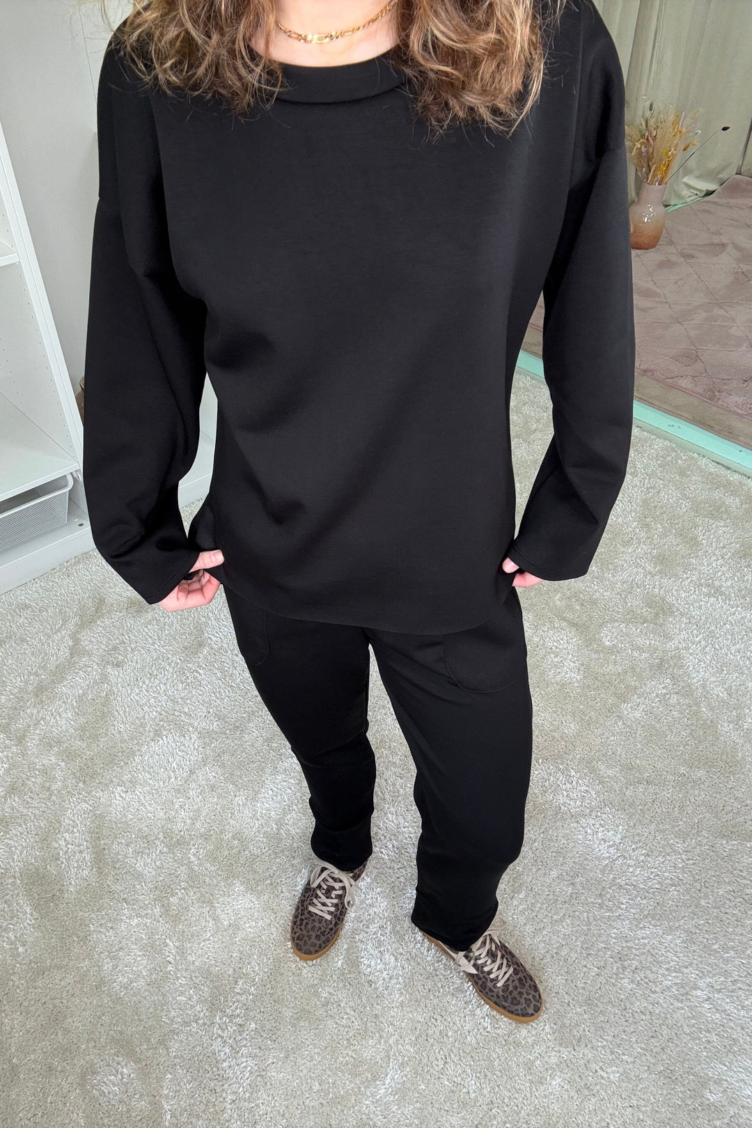 A-bee - Fie - Black Buksedragter 