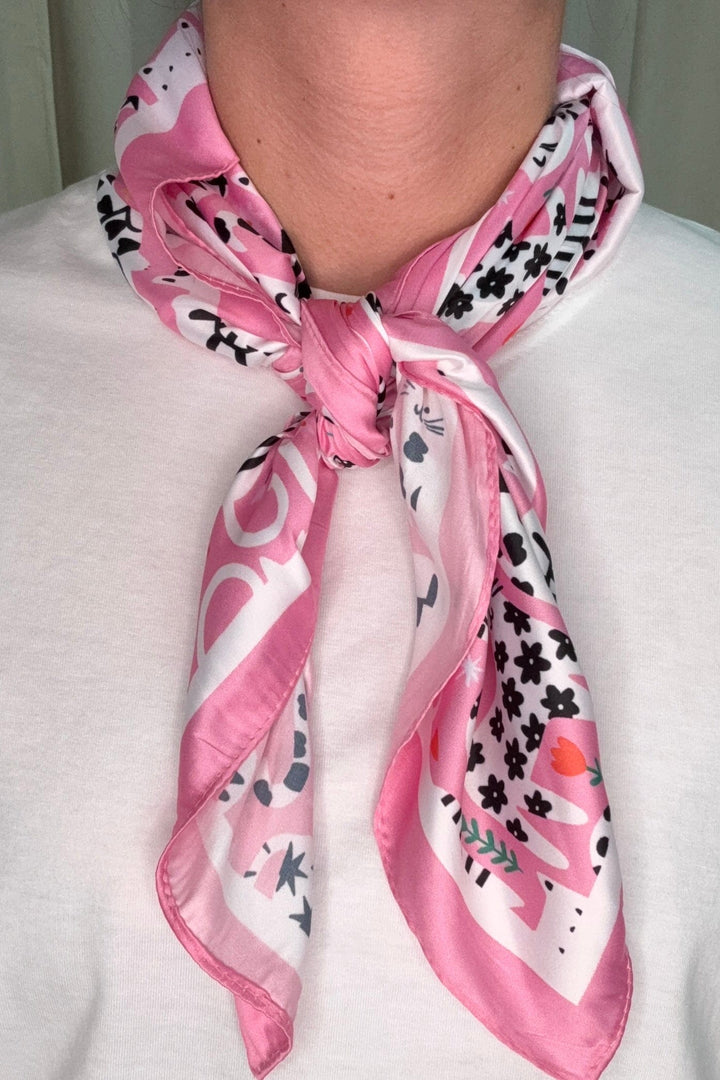 A-bee - Filippa Scarf - Pink Tørklæder 