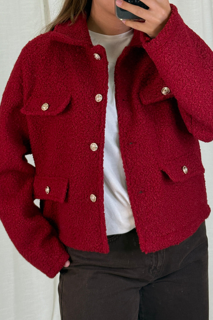 A-bee - Jasmin Jacket - Burgundy Jakker 