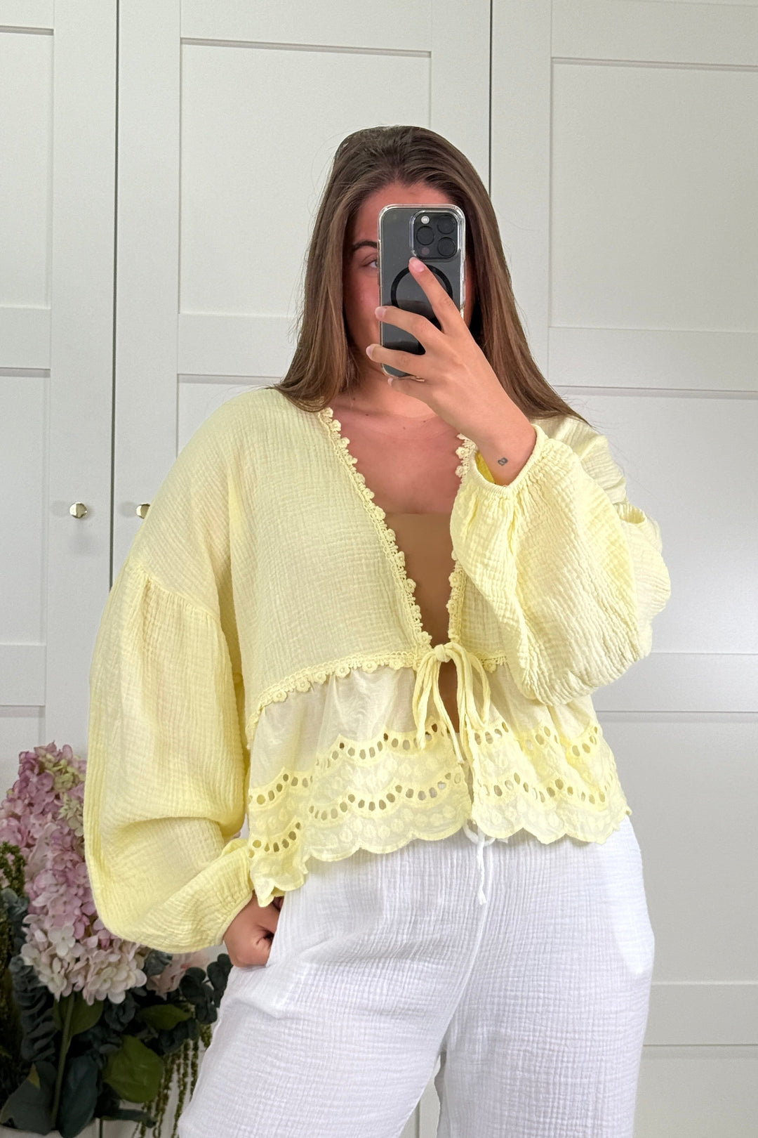 A-bee - Jenny Shirt - Light yellow Bluser 