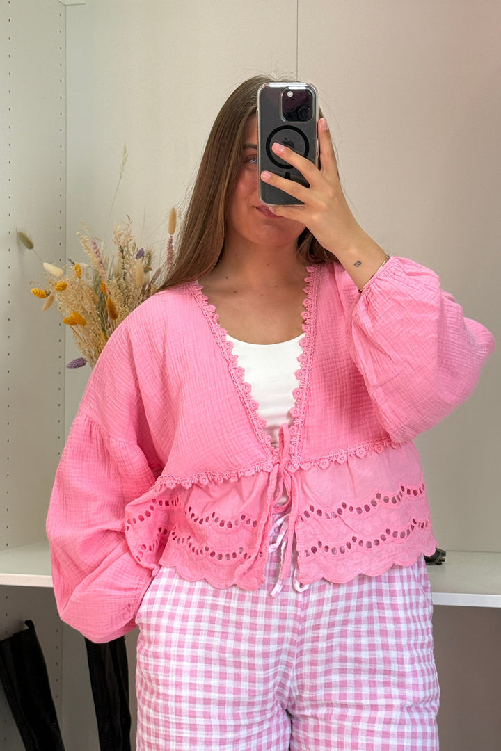 A-bee - Jenny Shirt - Pink Bluser 