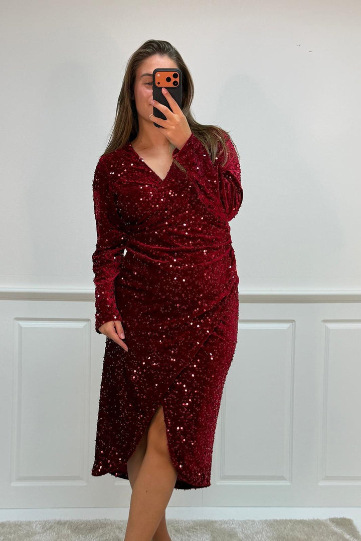 A-bee - Julittadress - Burgundy Kjoler 