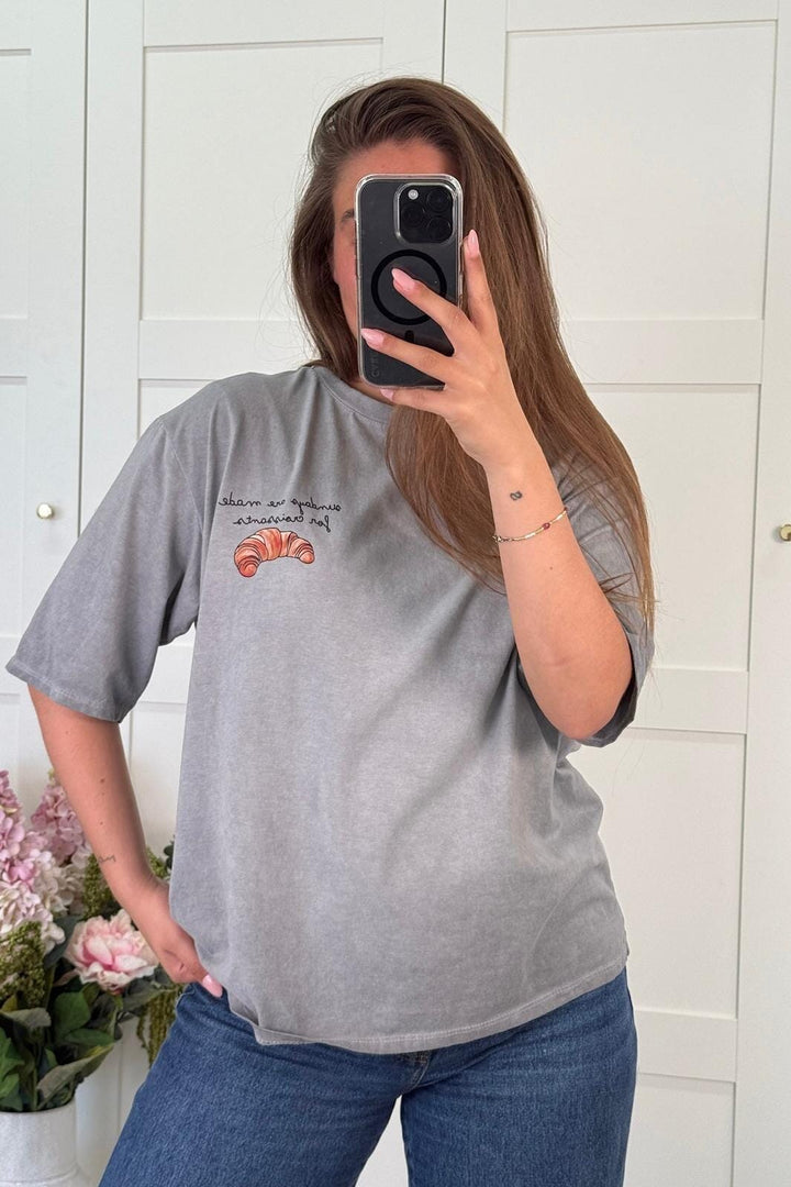 A-bee - Madison T-shirt T-shirt - Grey T-shirts 