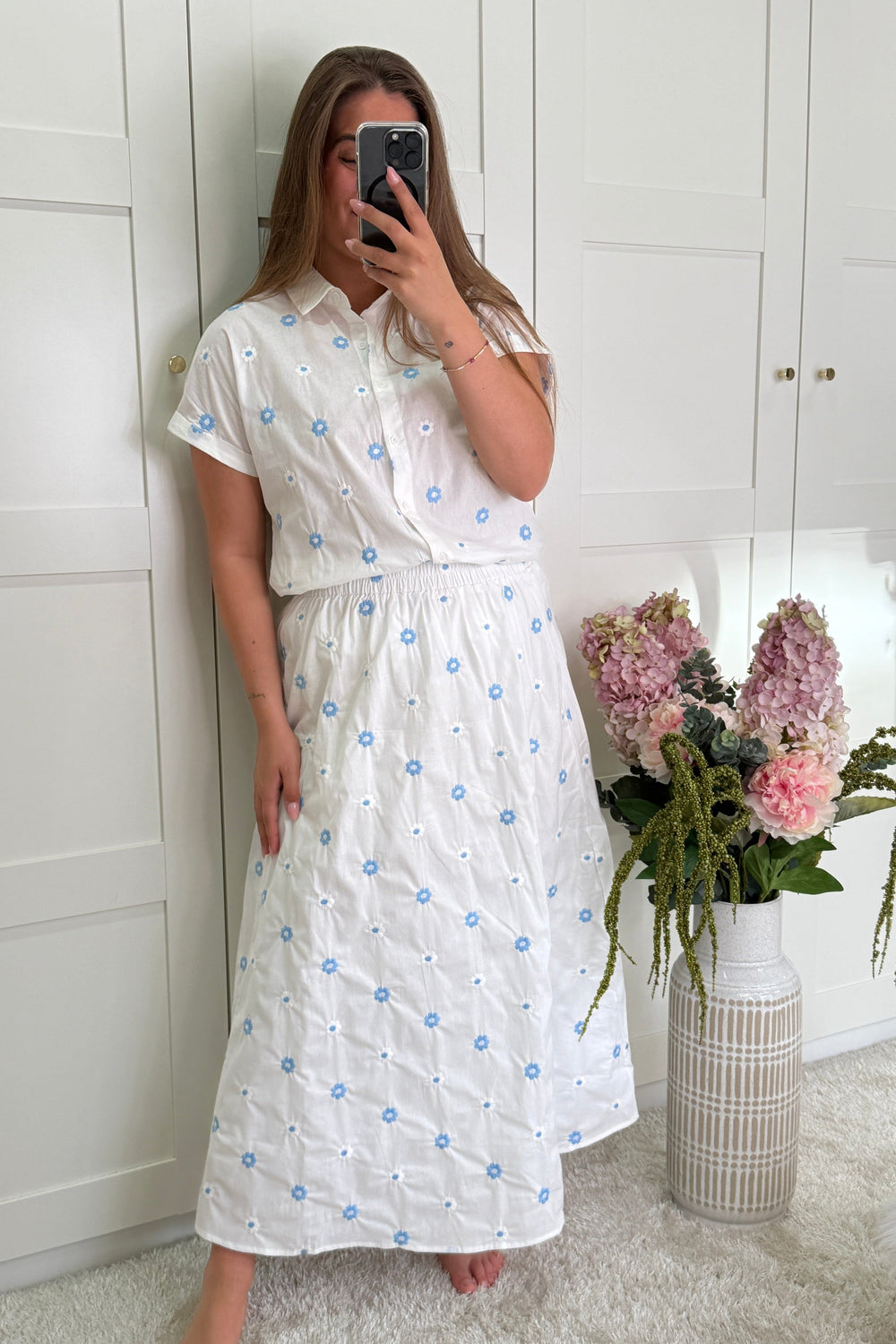 A-bee - Mariella Skjorte - White Skjorter 