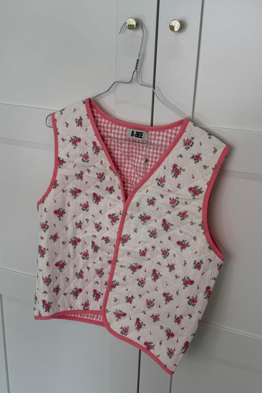 A-bee - Marlene Vest - White Veste 