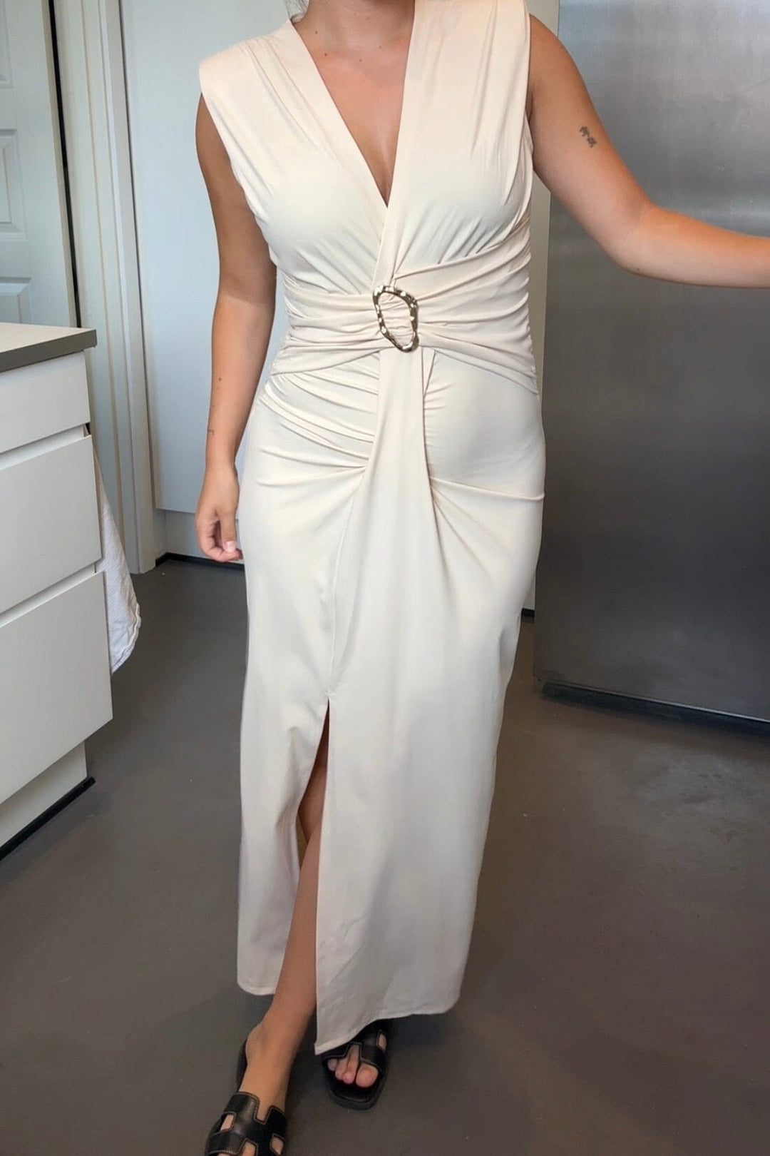 A-bee - Mirella Dress - Beige Kjoler 