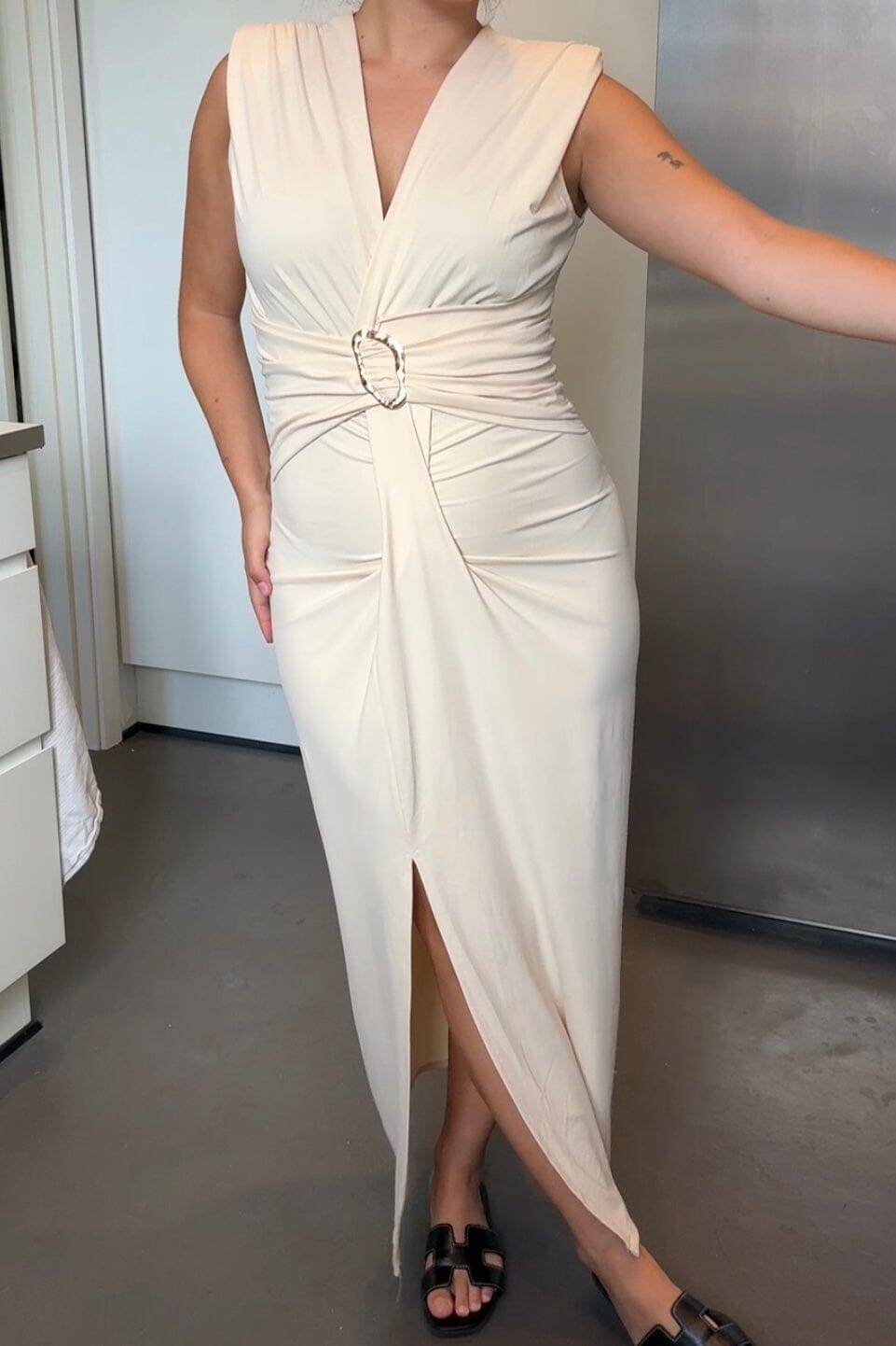 A-bee - Mirella Dress - Beige Kjoler 