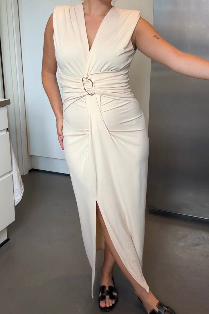 A-bee - Mirella Dress - Beige Kjoler 