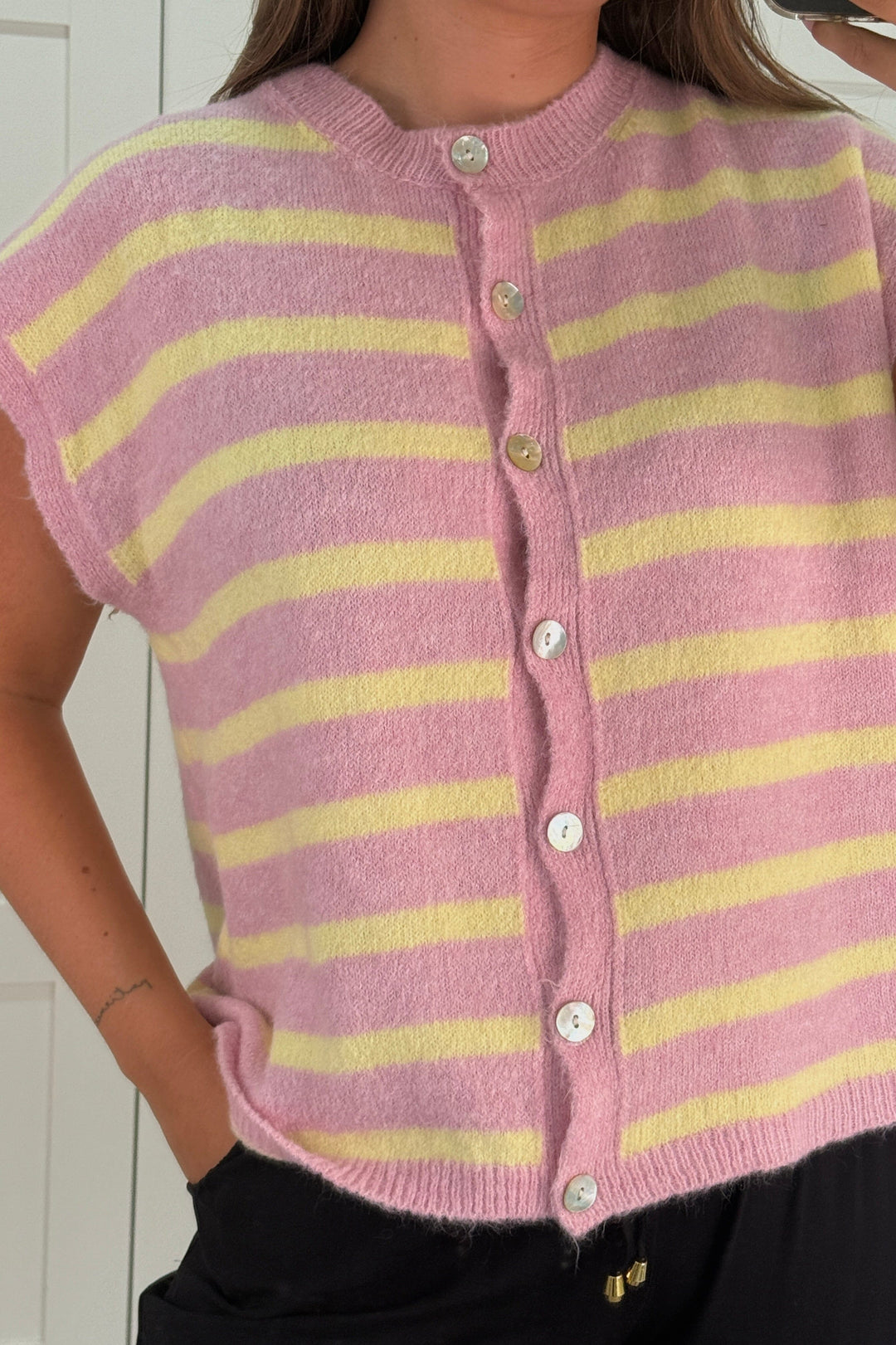 A-bee - Molly Vest - Pink Veste 