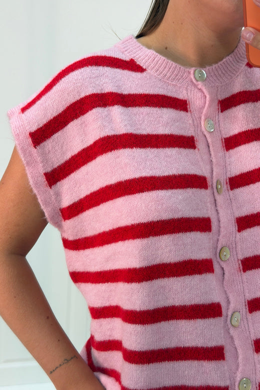 A-bee - Molly Vest - Red Veste 