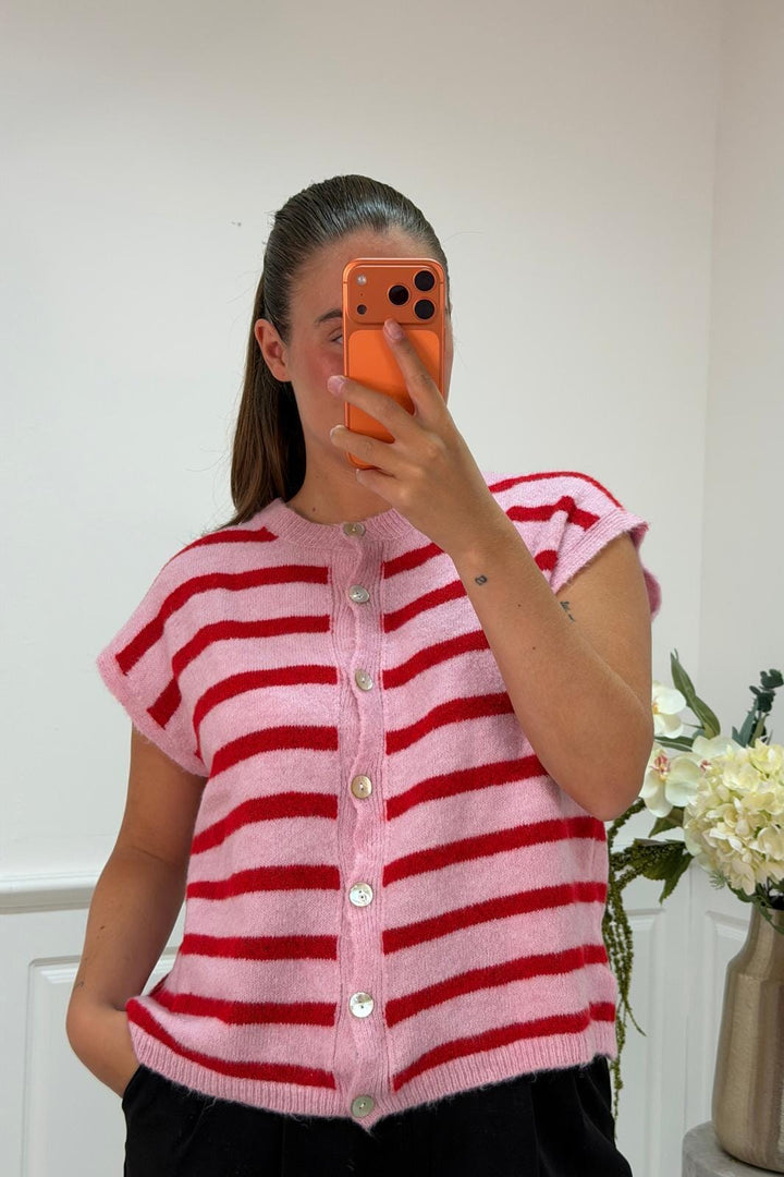 A-bee - Molly Vest - Red Veste 